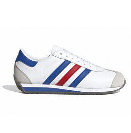 Sneaker blanca con azul y rojo